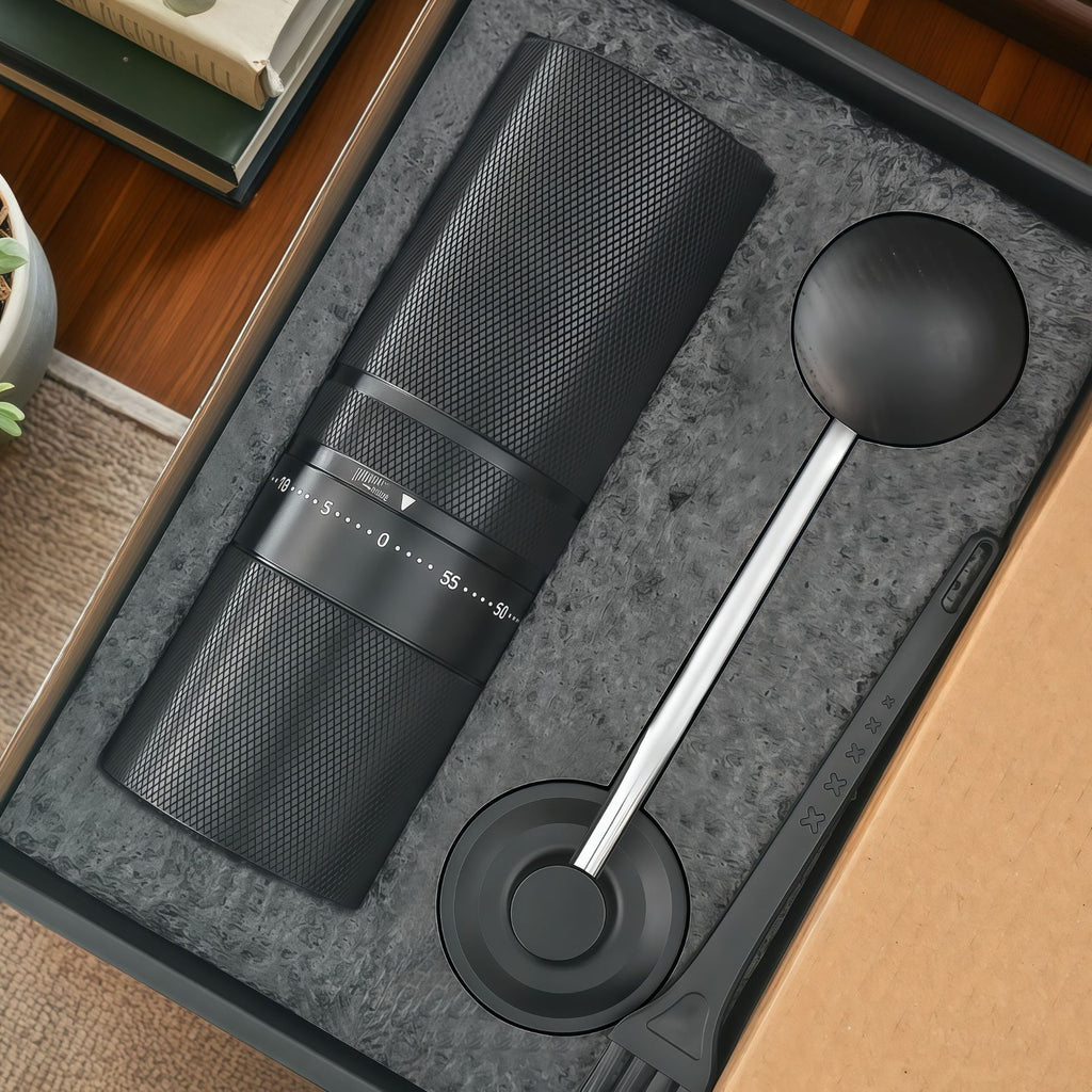 CNC Precision Manual Coffee Grinder – Internal & External Adjustment, Multiple Colors