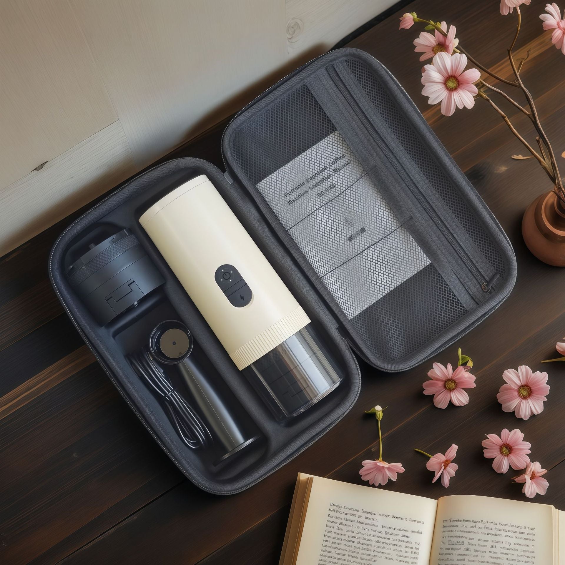 Portable Rechargeable Espresso Maker – Cordless Coffee Machine for Travel & Camping