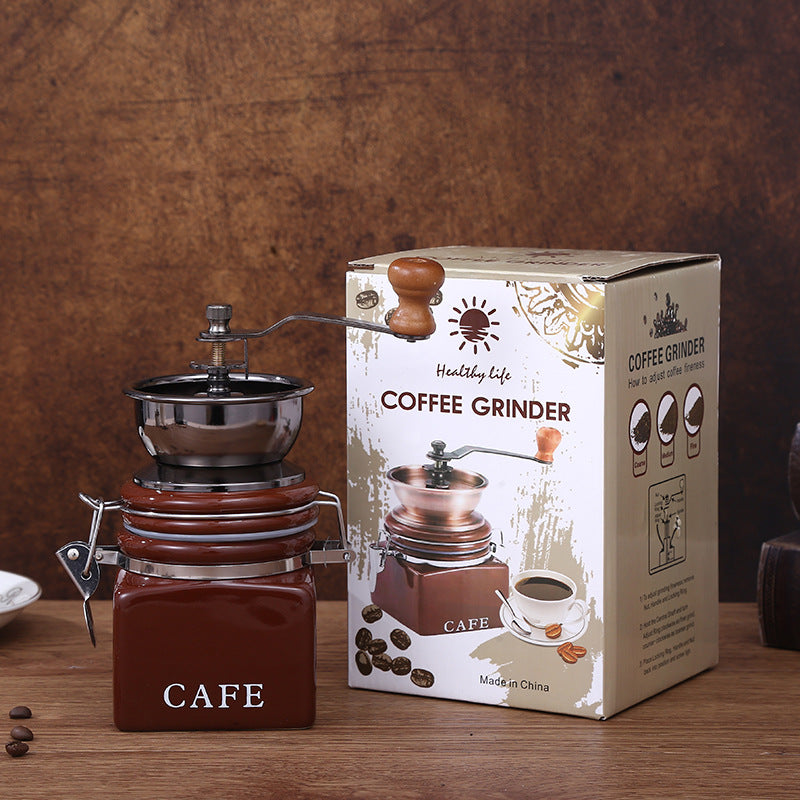 Manual Hand Coffee Grinder with Ceramic Burrs – Multiple Styles