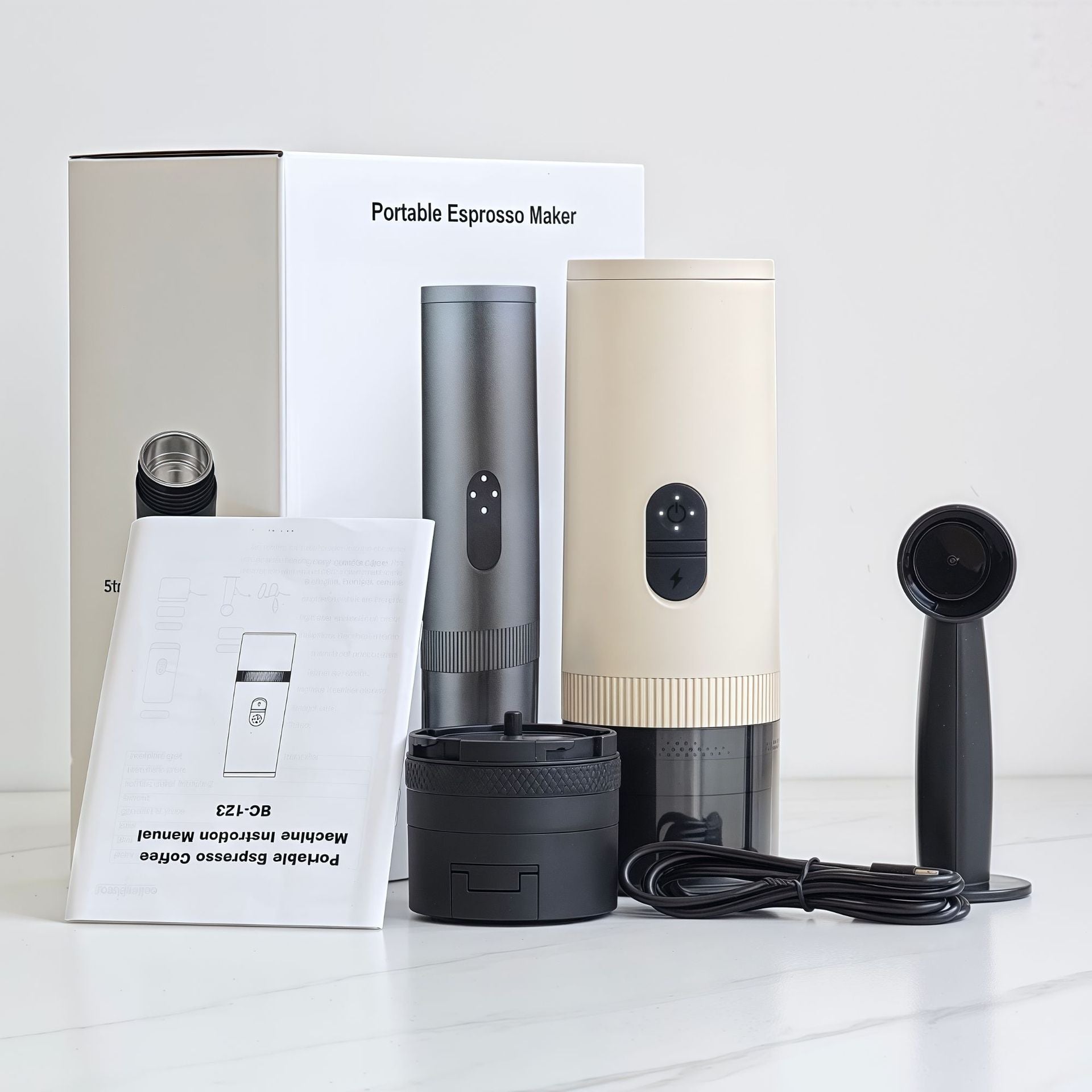 Portable Rechargeable Espresso Maker – Cordless Coffee Machine for Travel & Camping