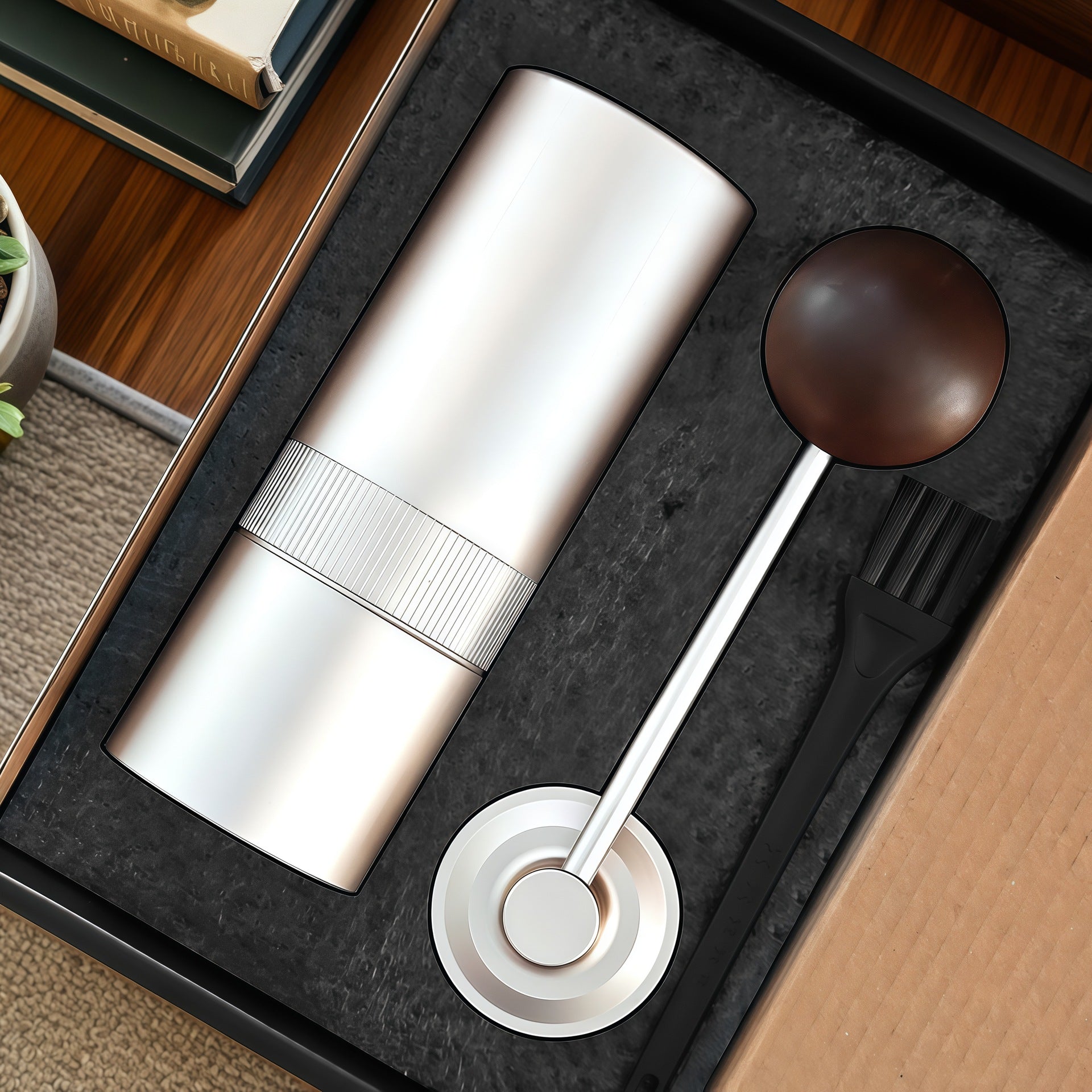 CNC Precision Manual Coffee Grinder – Internal & External Adjustment, Multiple Colors